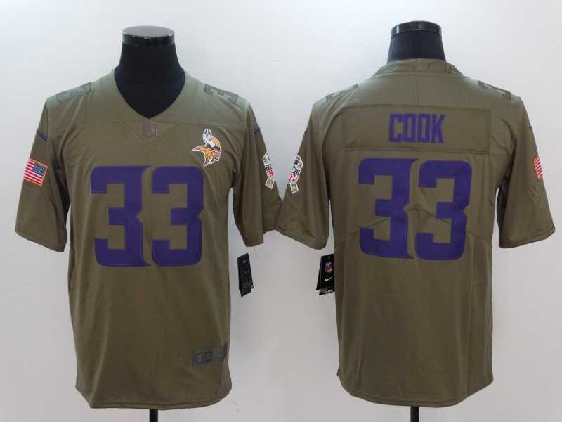 Nike Vikings 33 Dalvin Cook 2017 Olive Salute To Service Limited Jersey,We sell and wholesale Nike Vikings 33 Dalvin Cook 2017 Olive Salute To Service Limited Jersey on line form chian!
